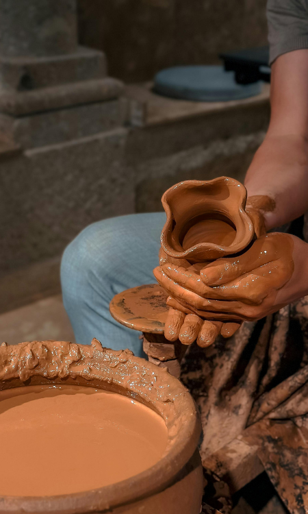 Hand-painted Moroccan ceramics